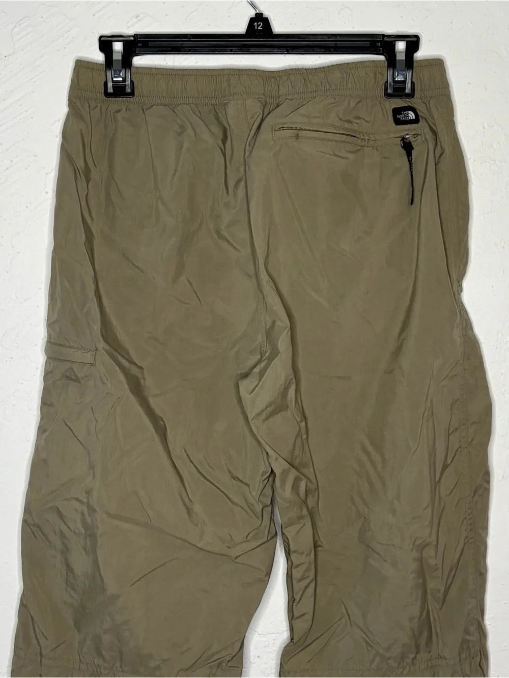 The North Face Mens Wide Leg Cargo Trousers Small W28 L28 Tan Nylon Hike Outdoor